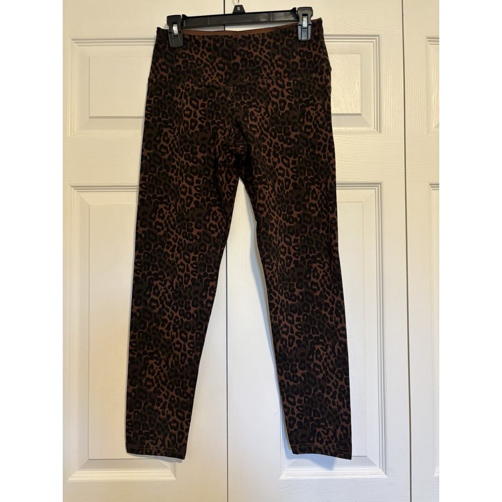 Women’s Casa Blanca Marrakech Legging Brown Black Animal Print Size Small